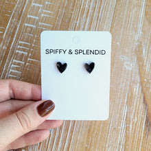 Load image into Gallery viewer, Hand Drawn Heart Studs
