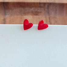 Load image into Gallery viewer, Hand Drawn Heart Studs