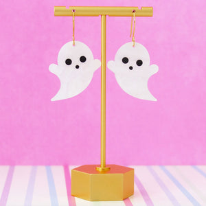 Cute White Ghost Earrings