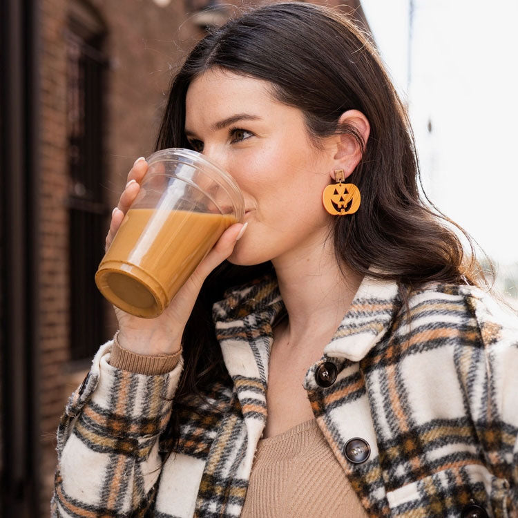 Cute Pumpkin Halloween Earrings