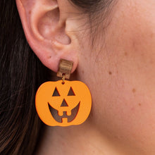 Load image into Gallery viewer, Cute Pumpkin Halloween Earrings