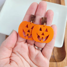 Load image into Gallery viewer, Cute Pumpkin Halloween Earrings