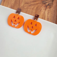 Load image into Gallery viewer, Cute Pumpkin Halloween Earrings