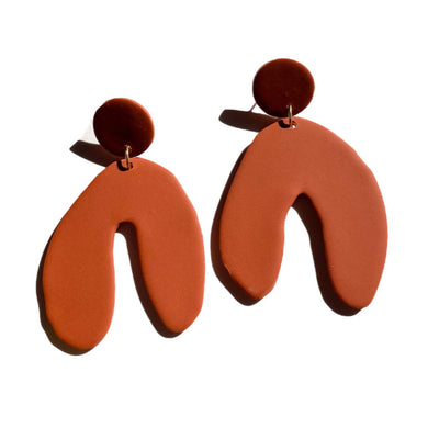 Cute Burnt Orange Earrings