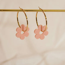 Load image into Gallery viewer, Cute Pink Flower Earrings