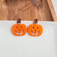 Load image into Gallery viewer, Cute Pumpkin Halloween Earrings