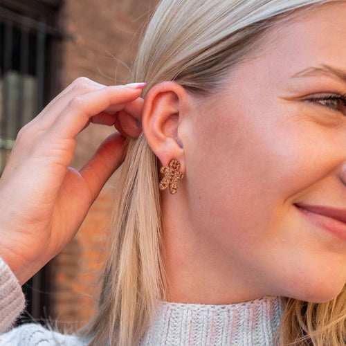 Gingerbread Man Studs