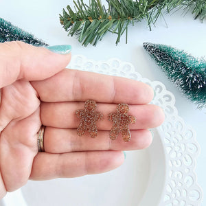 Gingerbread Man Studs