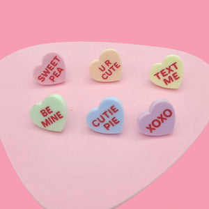 Valentine's Day Heart Earrings Set